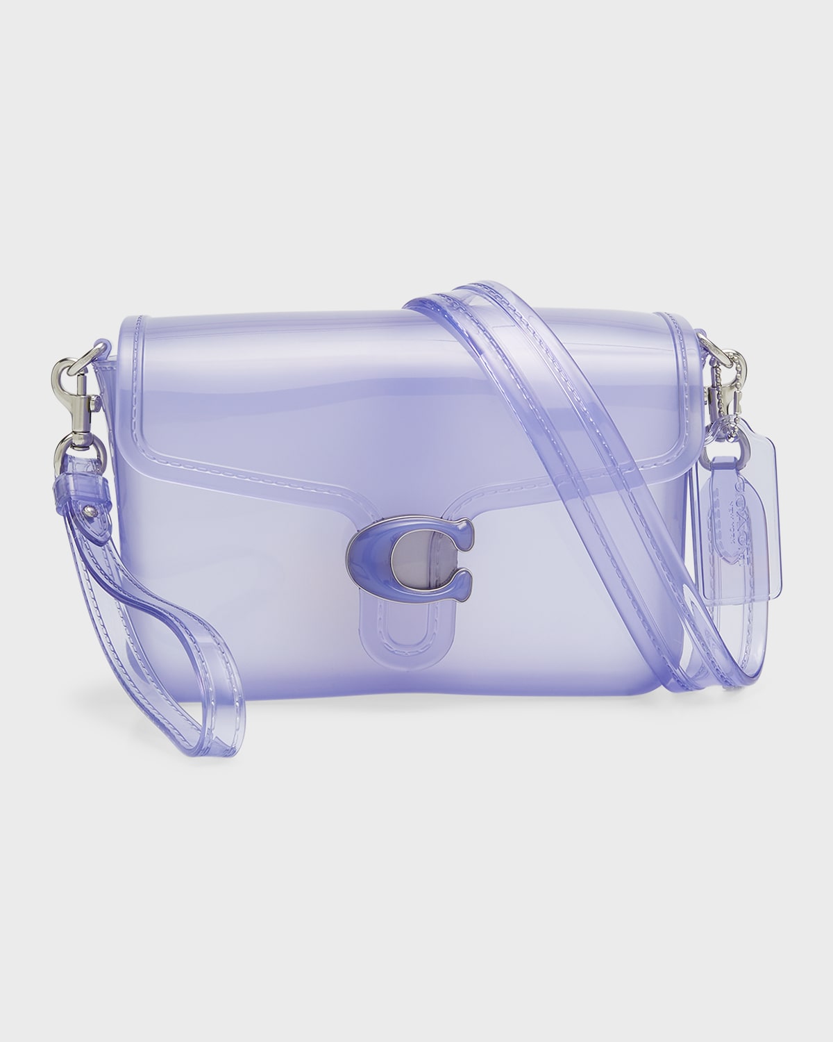 Coach Jelly Tabby Clear Shoulder Bag In Lhgreen | ModeSens