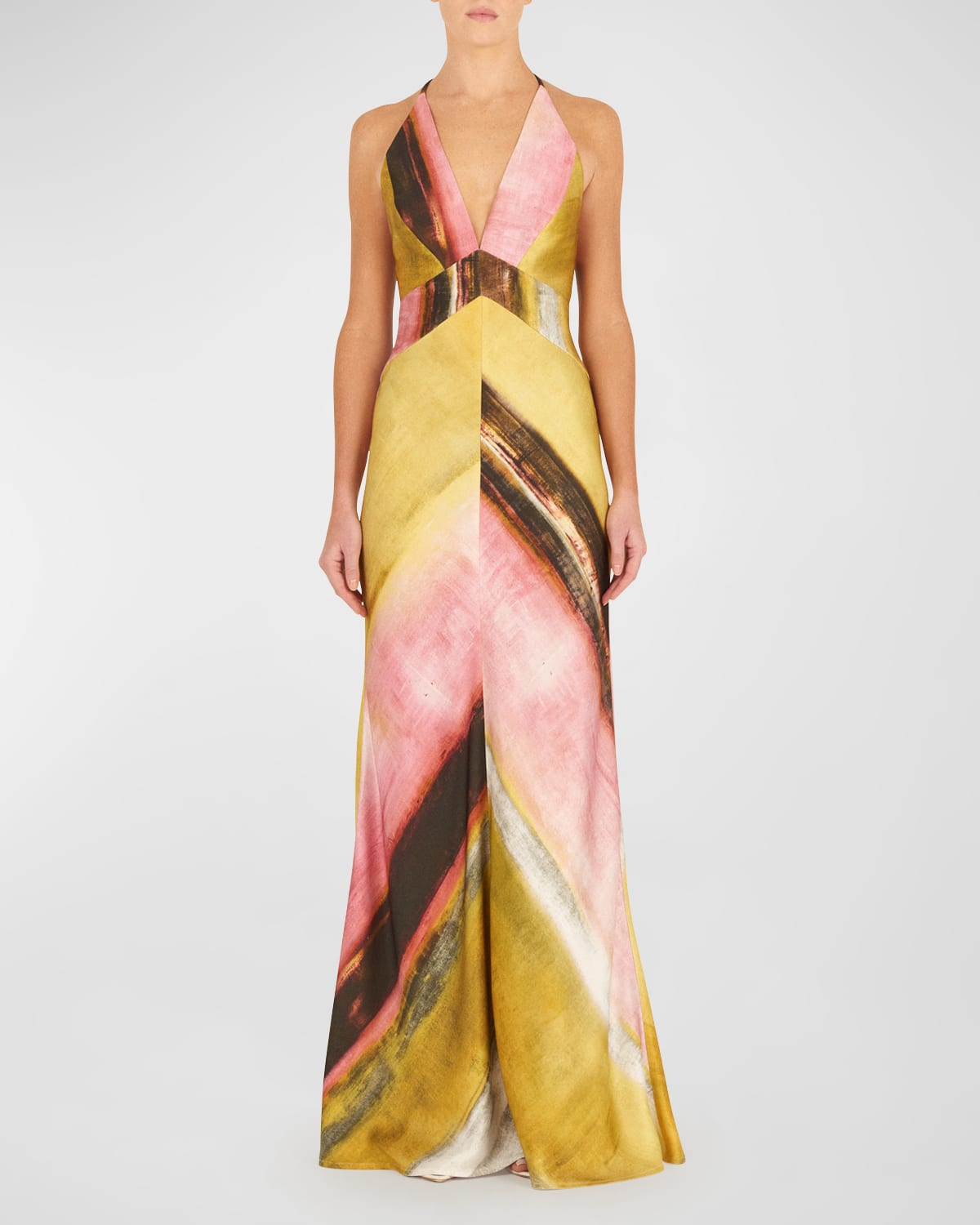 Silvia Tcherassi Daniela Gown In Canary Pink | ModeSens