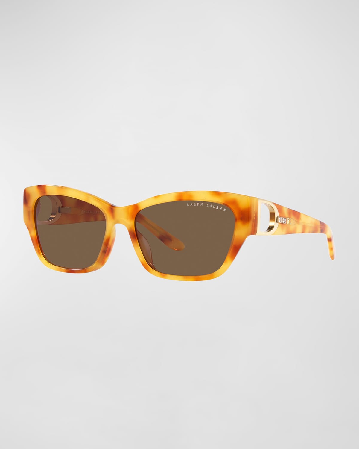 Embellished Cut-Out Acetate Butterfly Sunglasses