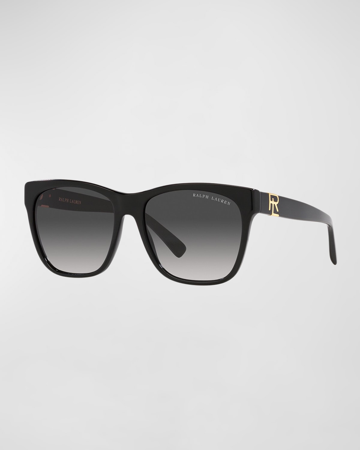 Lauren Ralph Lauren Rl Monogram Gradient Square Acetate Sunglasses In Black