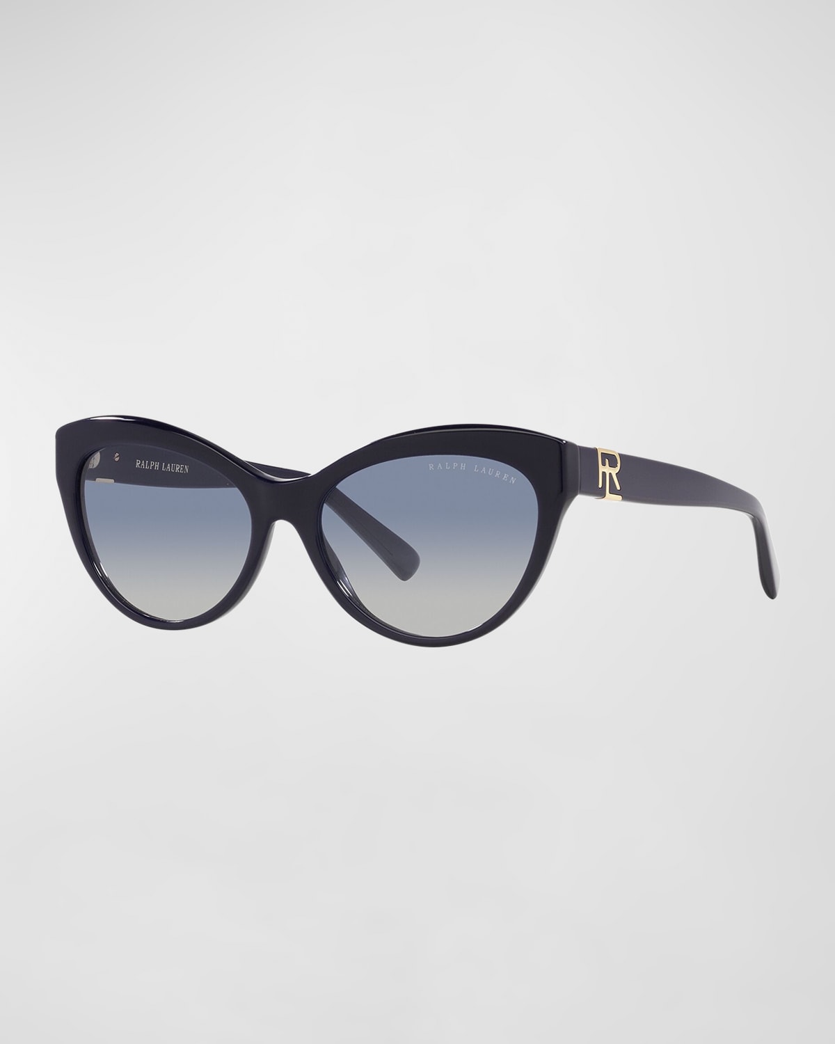 Ralph Lauren Rl Monogram Gradient Acetate Cat-eye Sunglasses In Blue