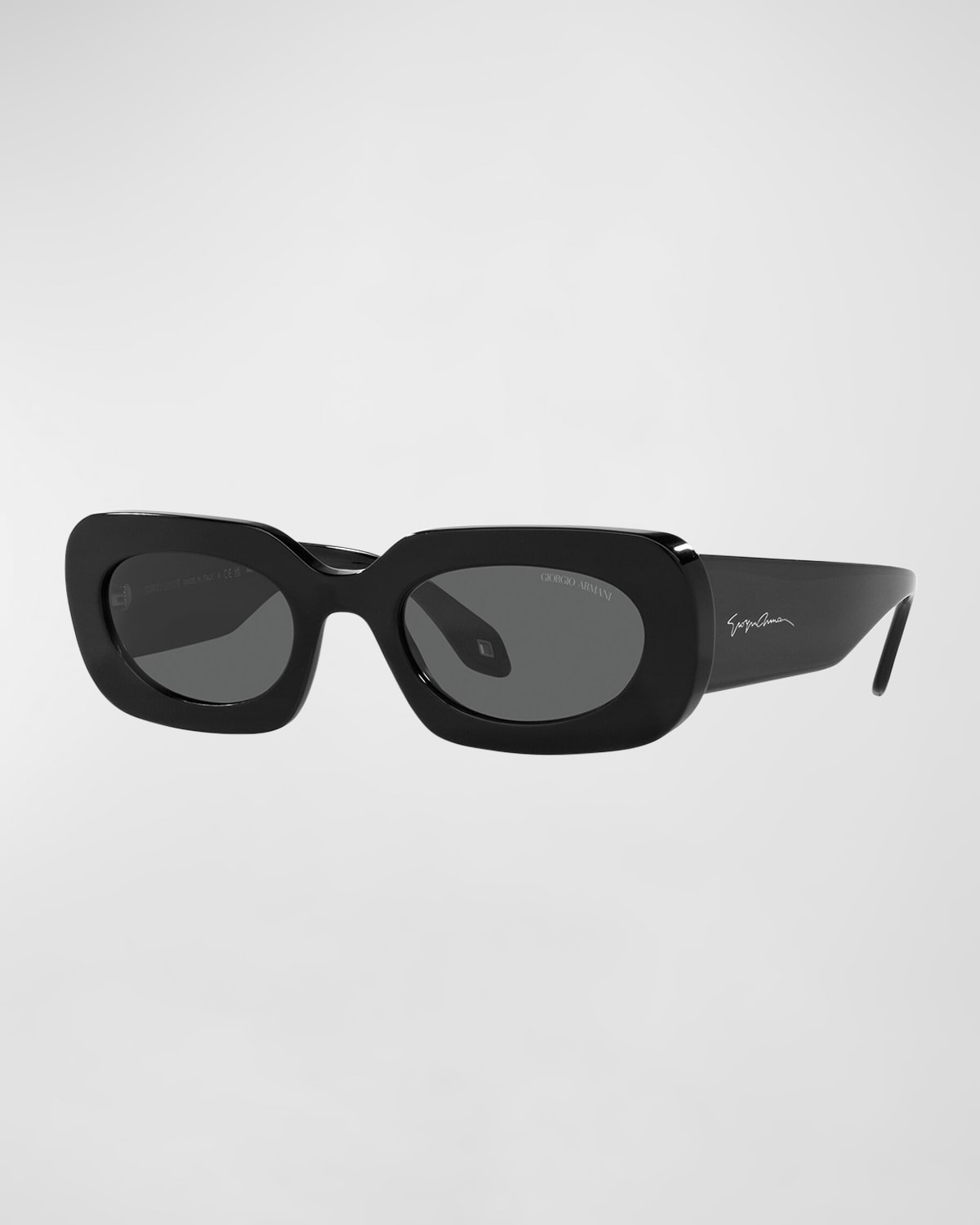 Logo Acetate Rectangle Sunglasses