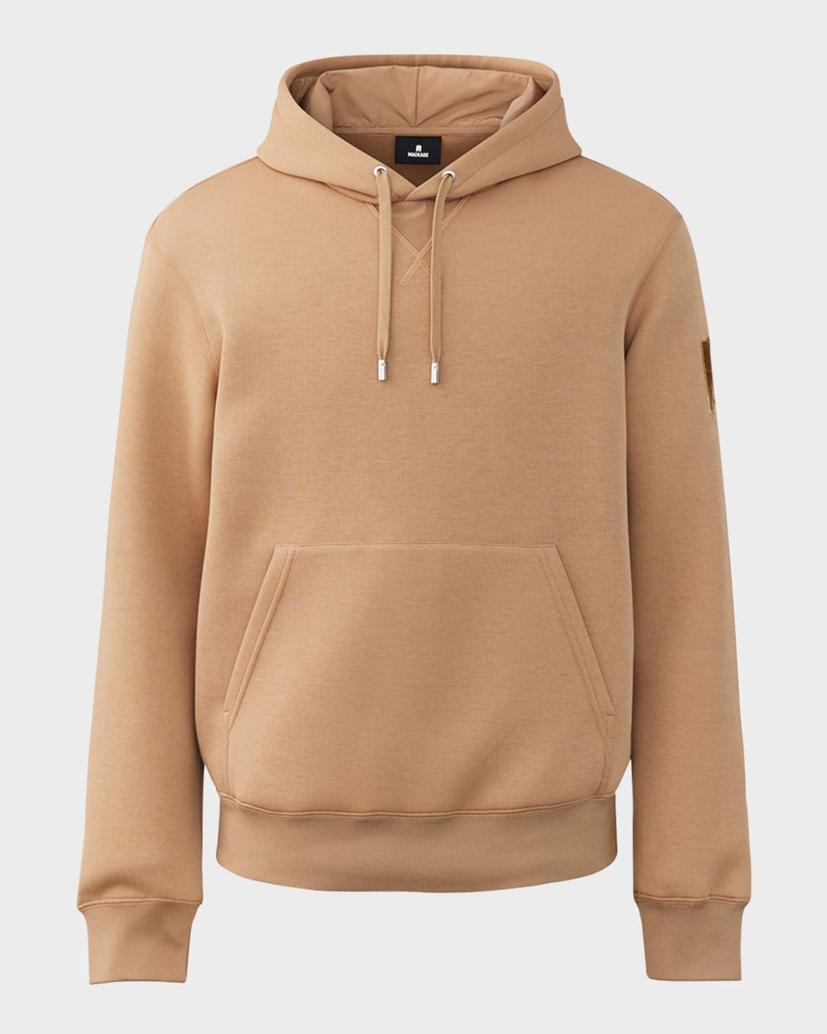 Mackage Embroidered Logo Regular Fit Hoodie In Camel ModeSens