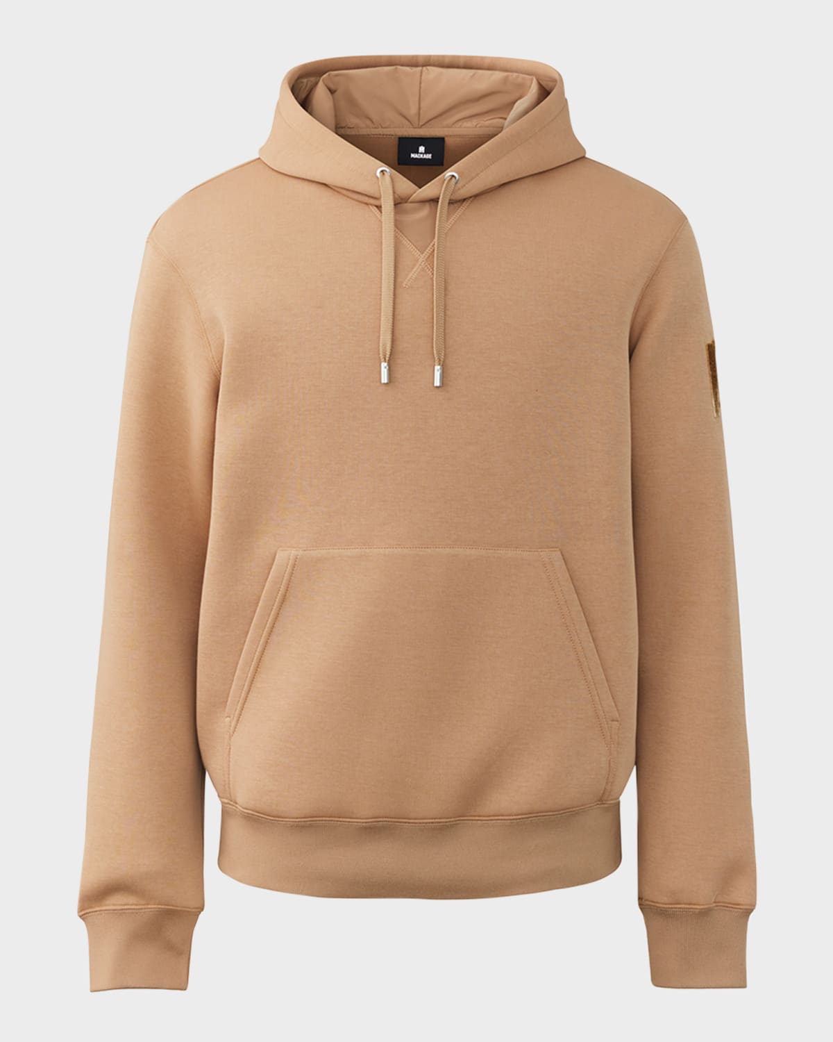 Mackage Embroidered Logo Regular Fit Hoodie In Camel