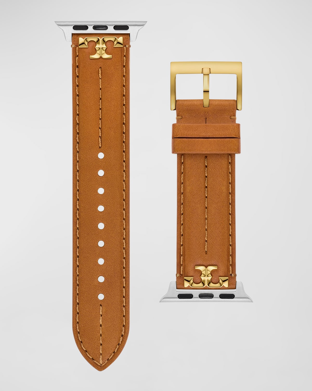Tory Burch Kira Band For Apple Watch - Luggage Leather In Brown