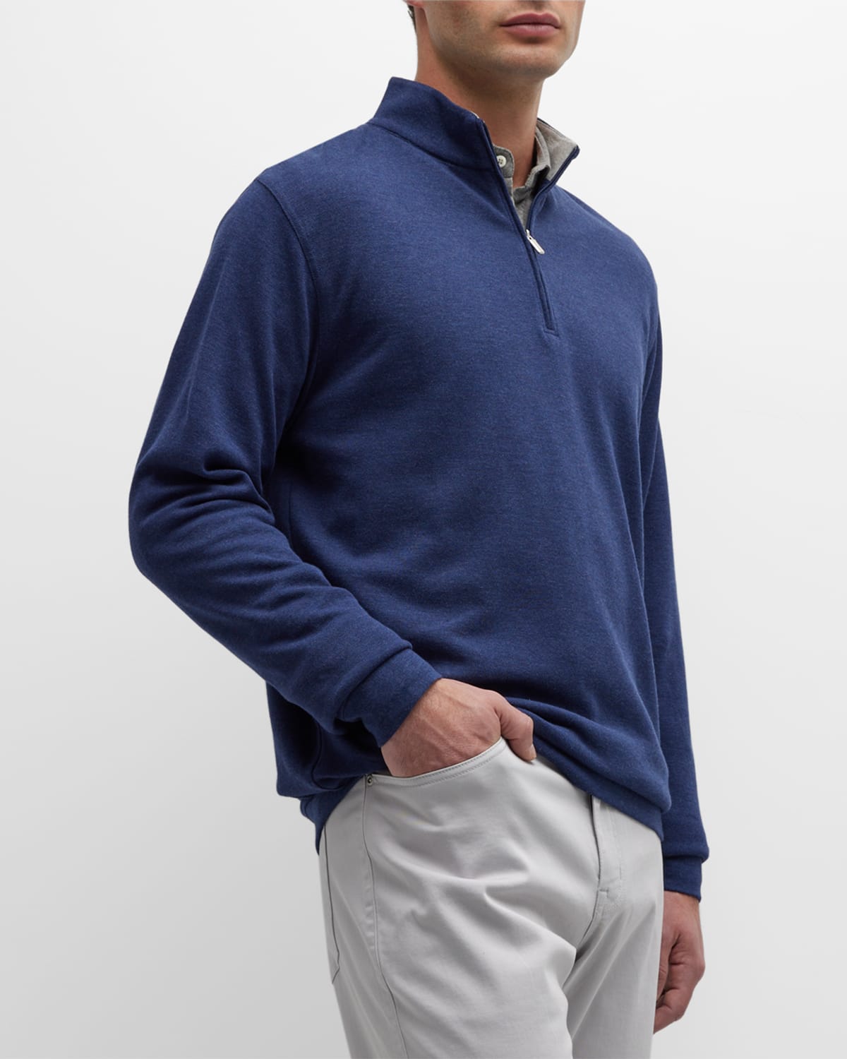 Peter millar Crown Comfort Cotton Sweater Blue