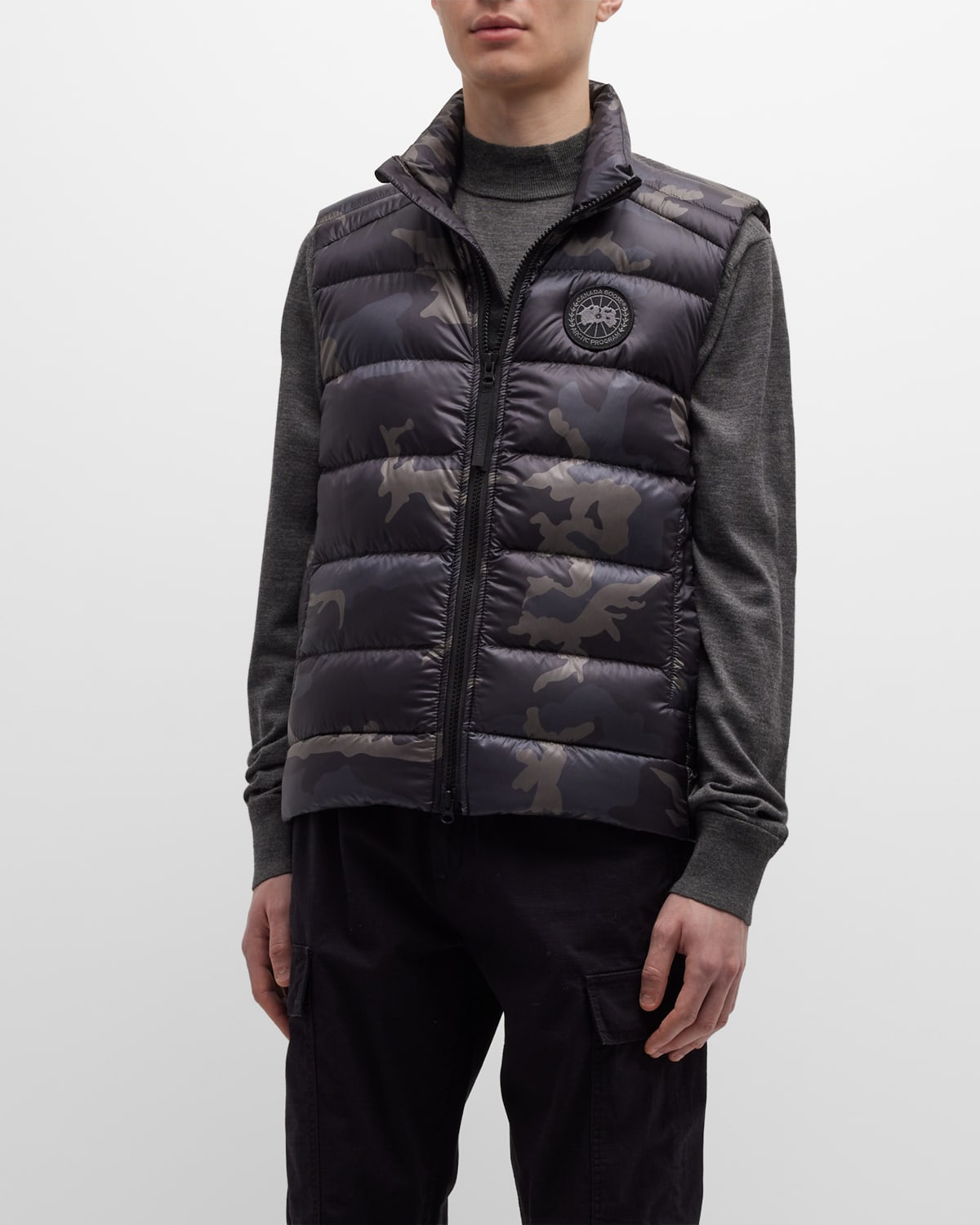 Canada Goose Men's Crofton Camo Down Vest In Black ModeSens