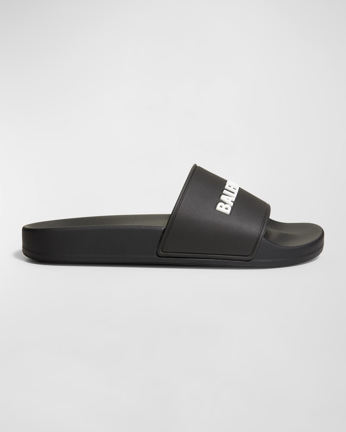 Shop Balenciaga Pool Slide Sandals In 1006 Black/white