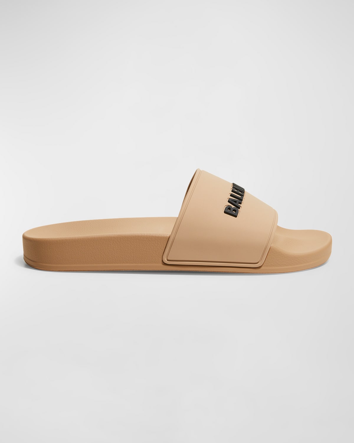 Shop Balenciaga Pool Slide Sandals In 9710 Beige/black