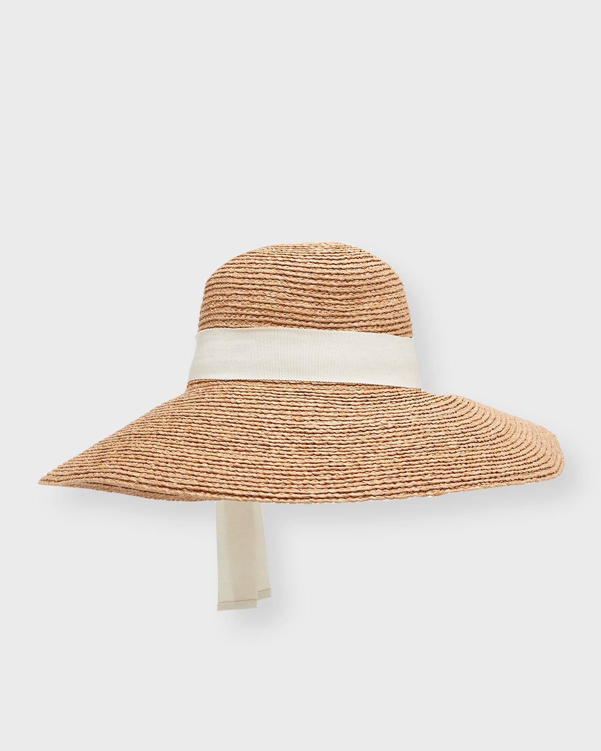 Helen Kaminski Cori Raffia Large Brim Floppy Hat In Nougat Cream