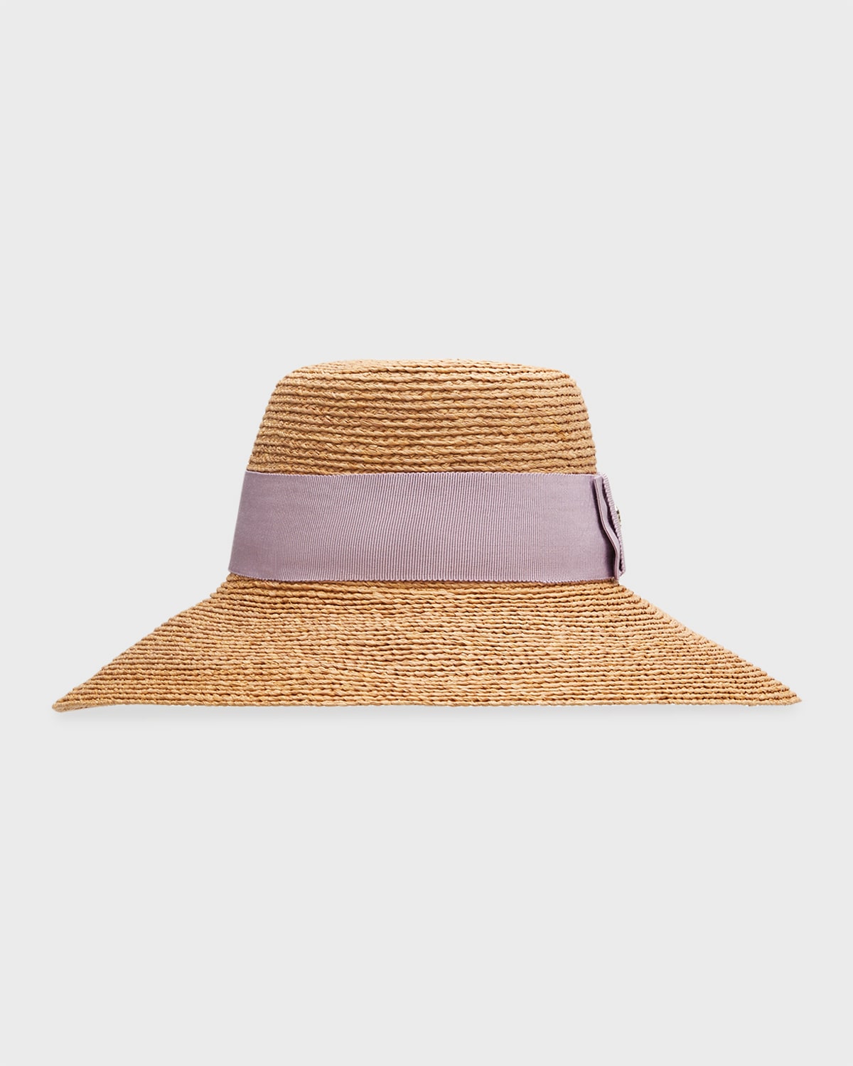 Helen Kaminski Easton Raffia Structured Hat In Nougat Lavender F