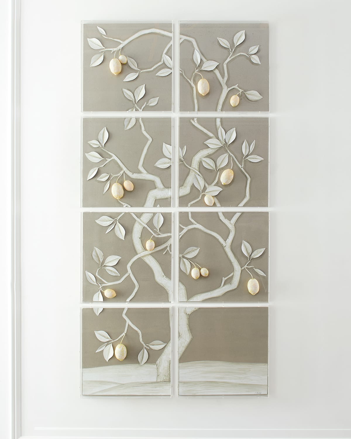 Tommy Mitchell Lemon Tree Panel On Warm Silver