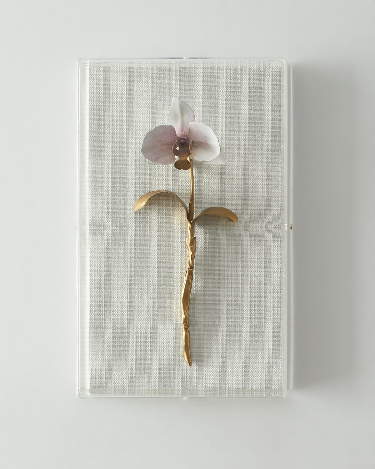 "Gilded and Painted Orchid Study 4" Wall Decor