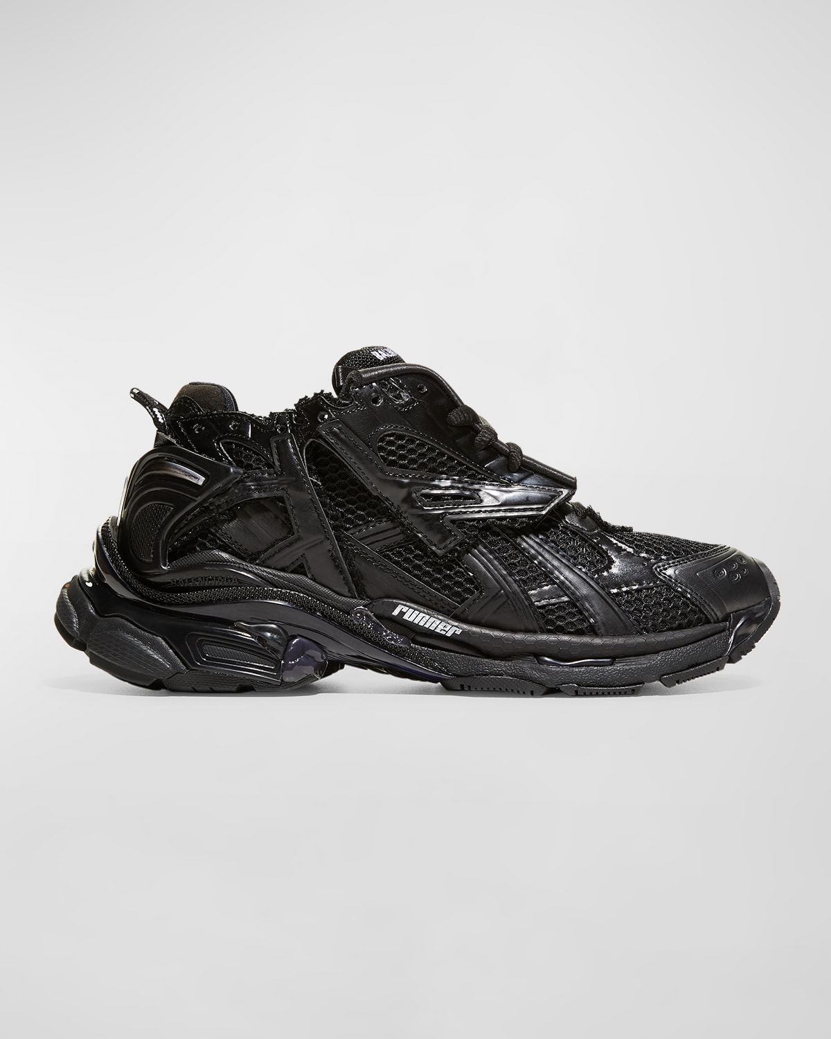 Shop Balenciaga Runner Sneakers In 1000 Black