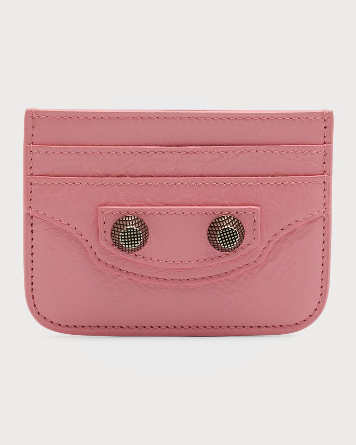 Balenciaga Le Cagole Lambskin Card Holder In 5812 Sweet Pink