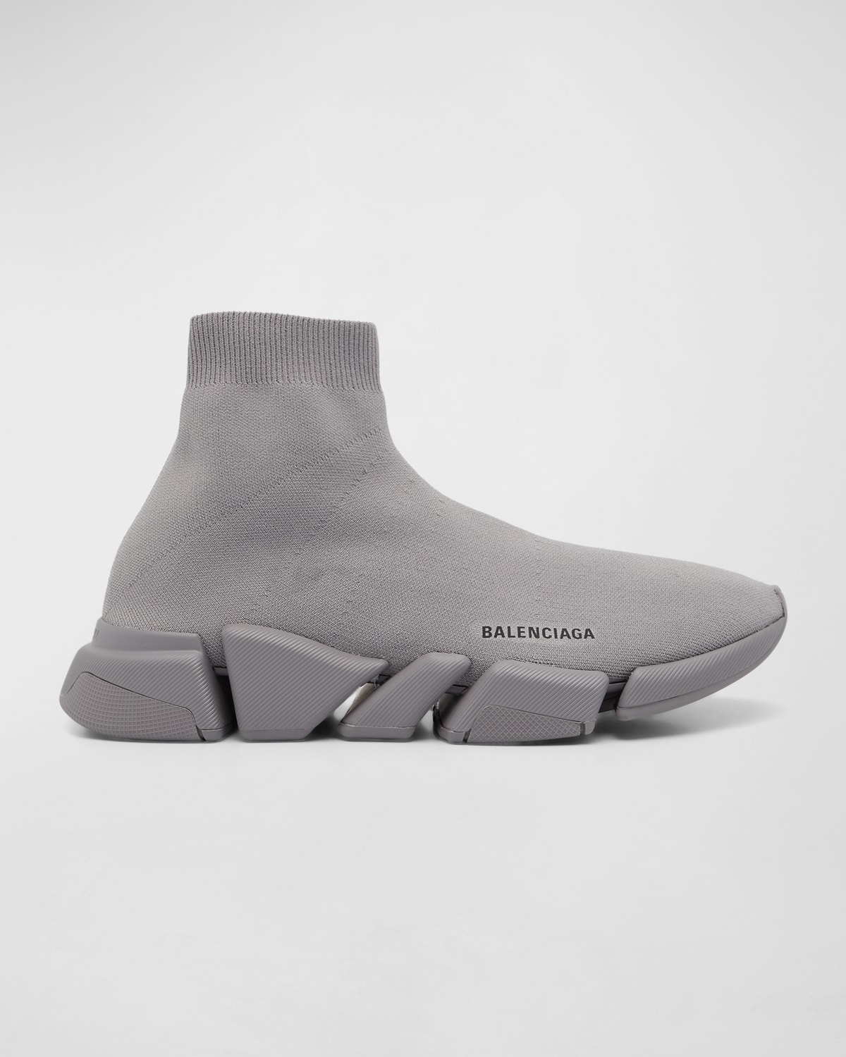 Balenciaga Men's Speed Knit Sock Trainer Sneaker In 1503 Dark Grey