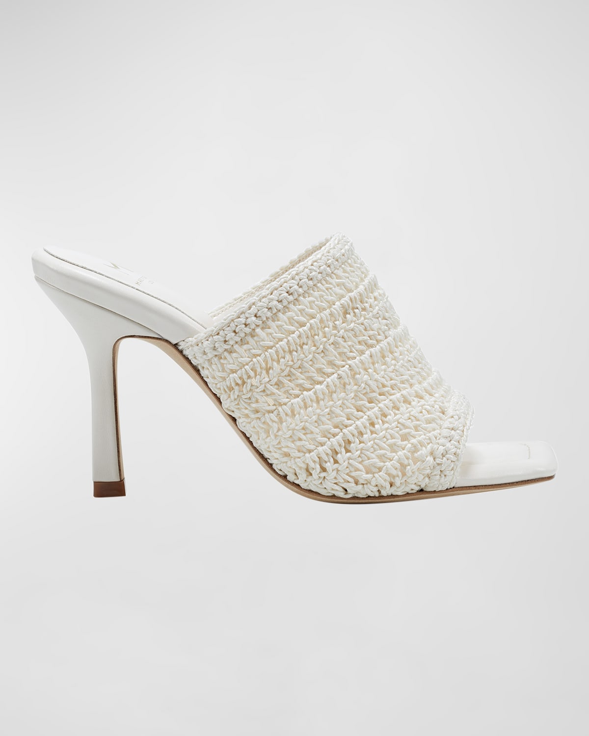 Marc Fisher Ltd Dako Woven Stiletto Mule Sandals In Ivory