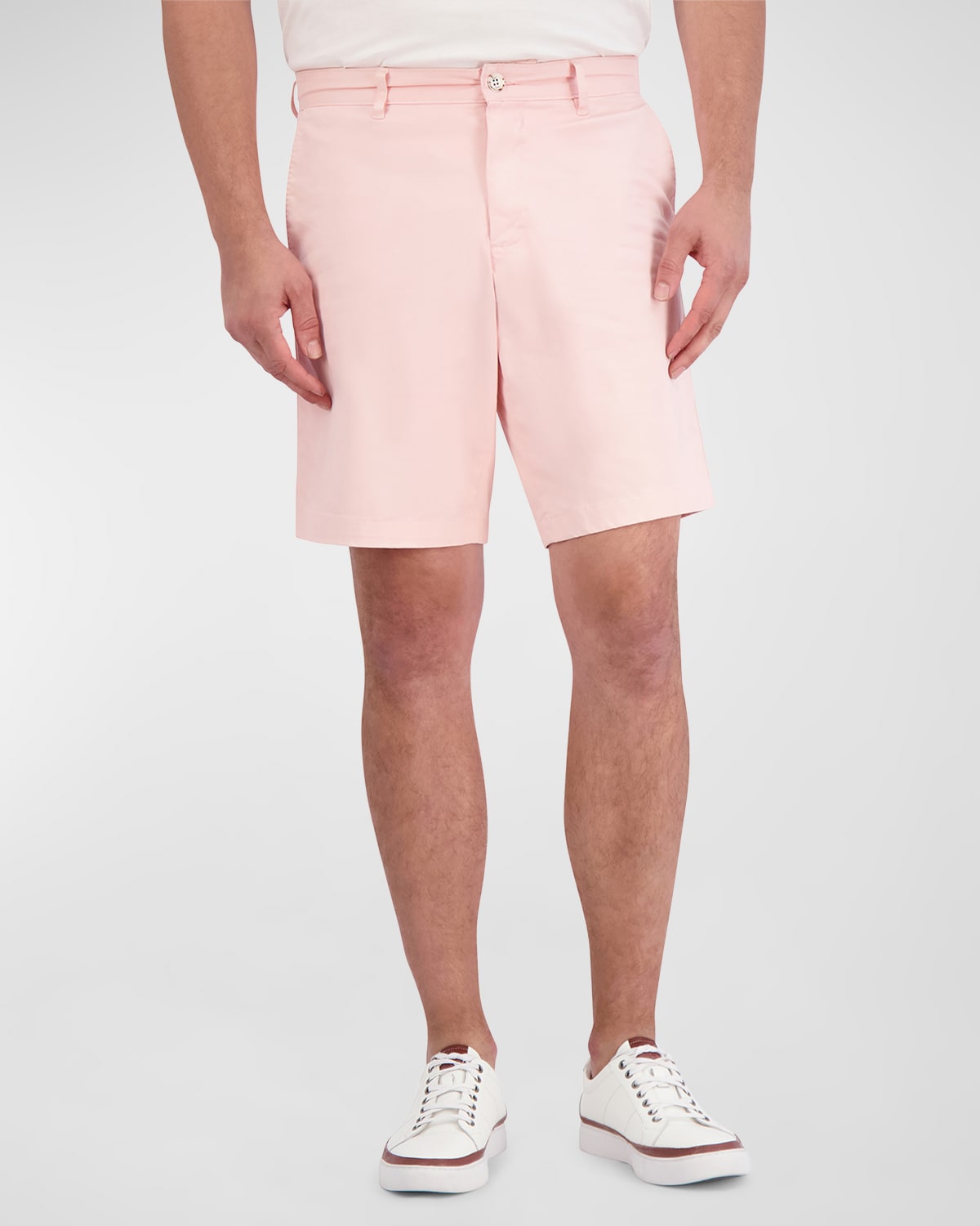 Shop Robert Graham Men's Lonestar Stretch Flat Front Shorts In Pink