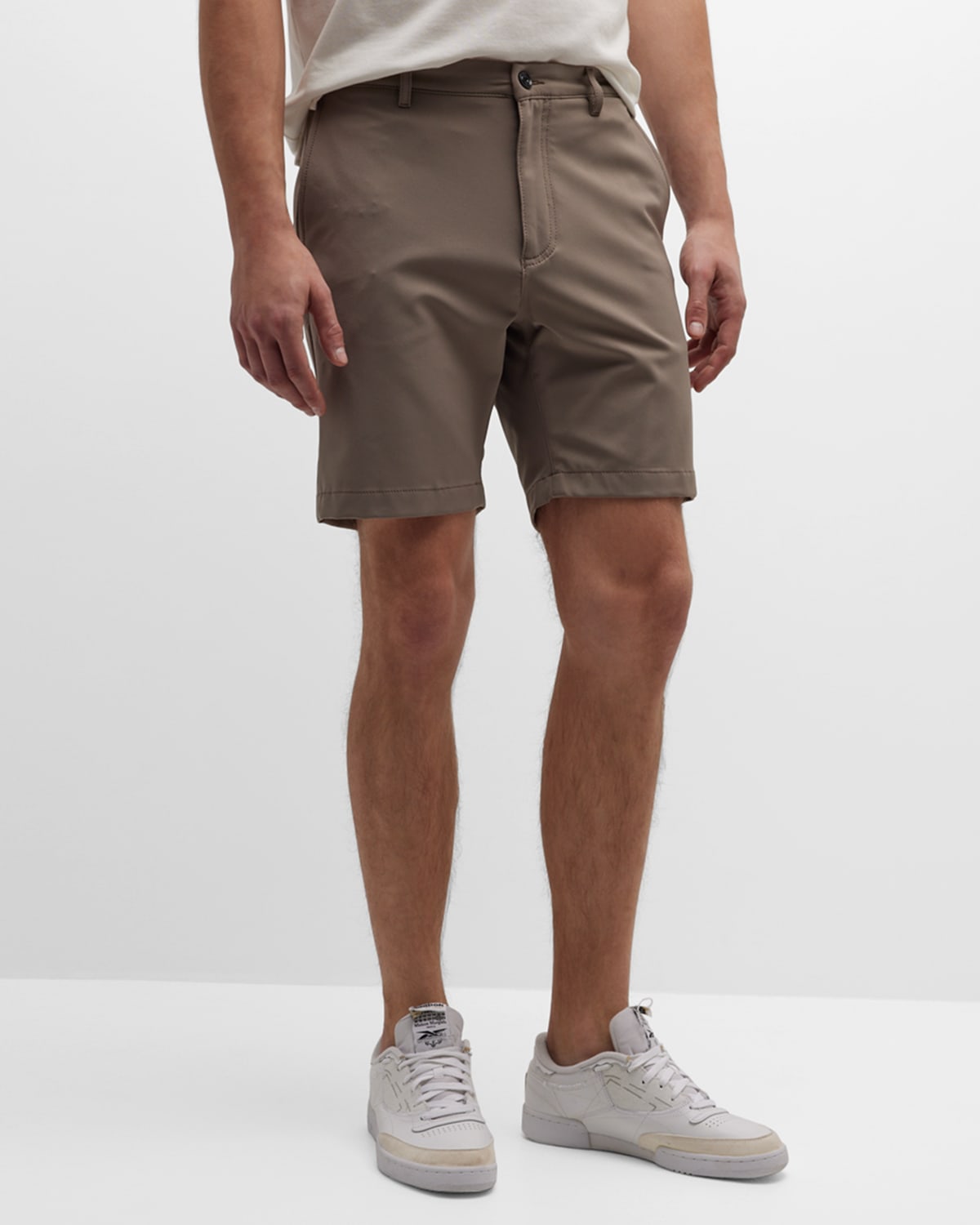 7 FOR ALL MANKIND MEN'S TECH SERIES STRETCH NYLON SHORTS