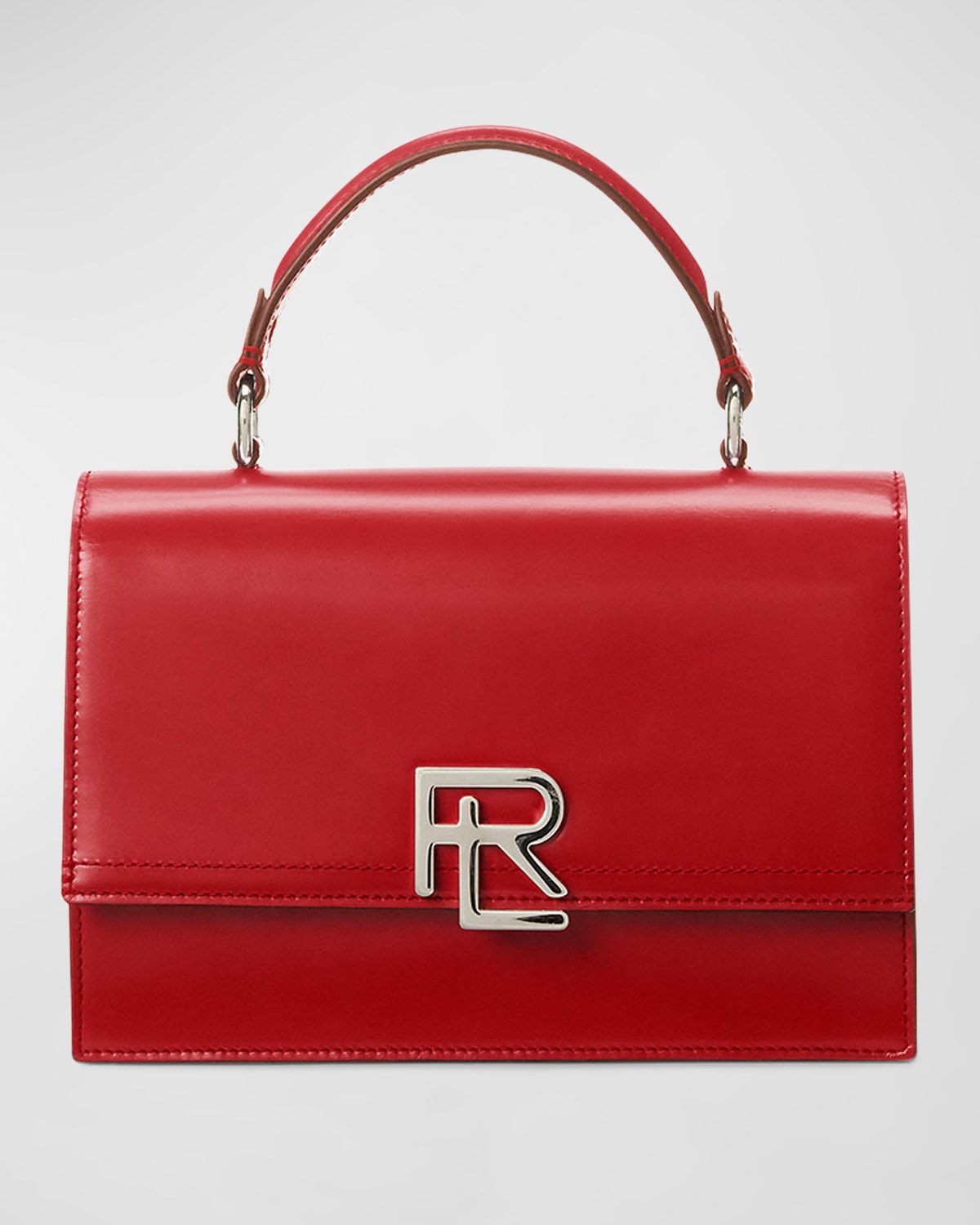 RL Calfskin Leather Top-Handle Bag