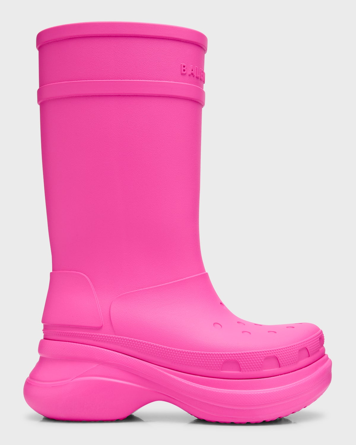 flugt campingvogn Scan Balenciaga X Croc Rubber Rain Boots In Pink | ModeSens