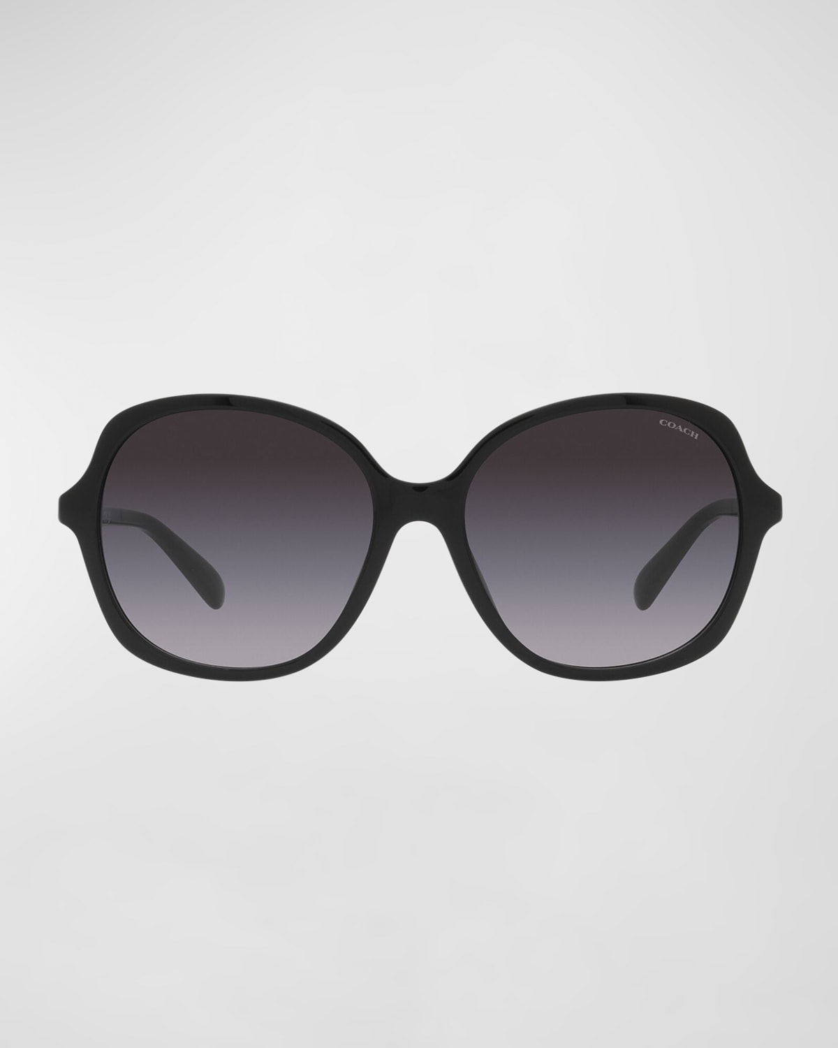 Shop Coach Gradient Square Acetate Sunglasses In Black