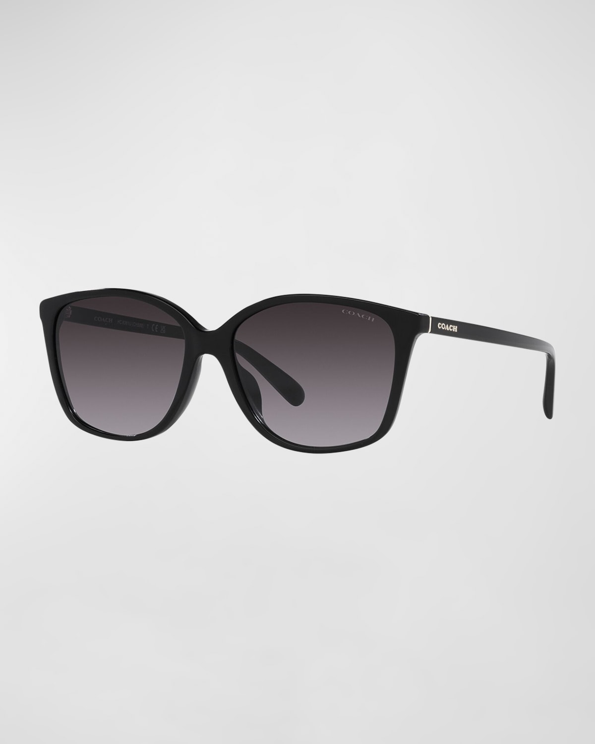 Coach Gradient Square Acetate Sunglasses In Black