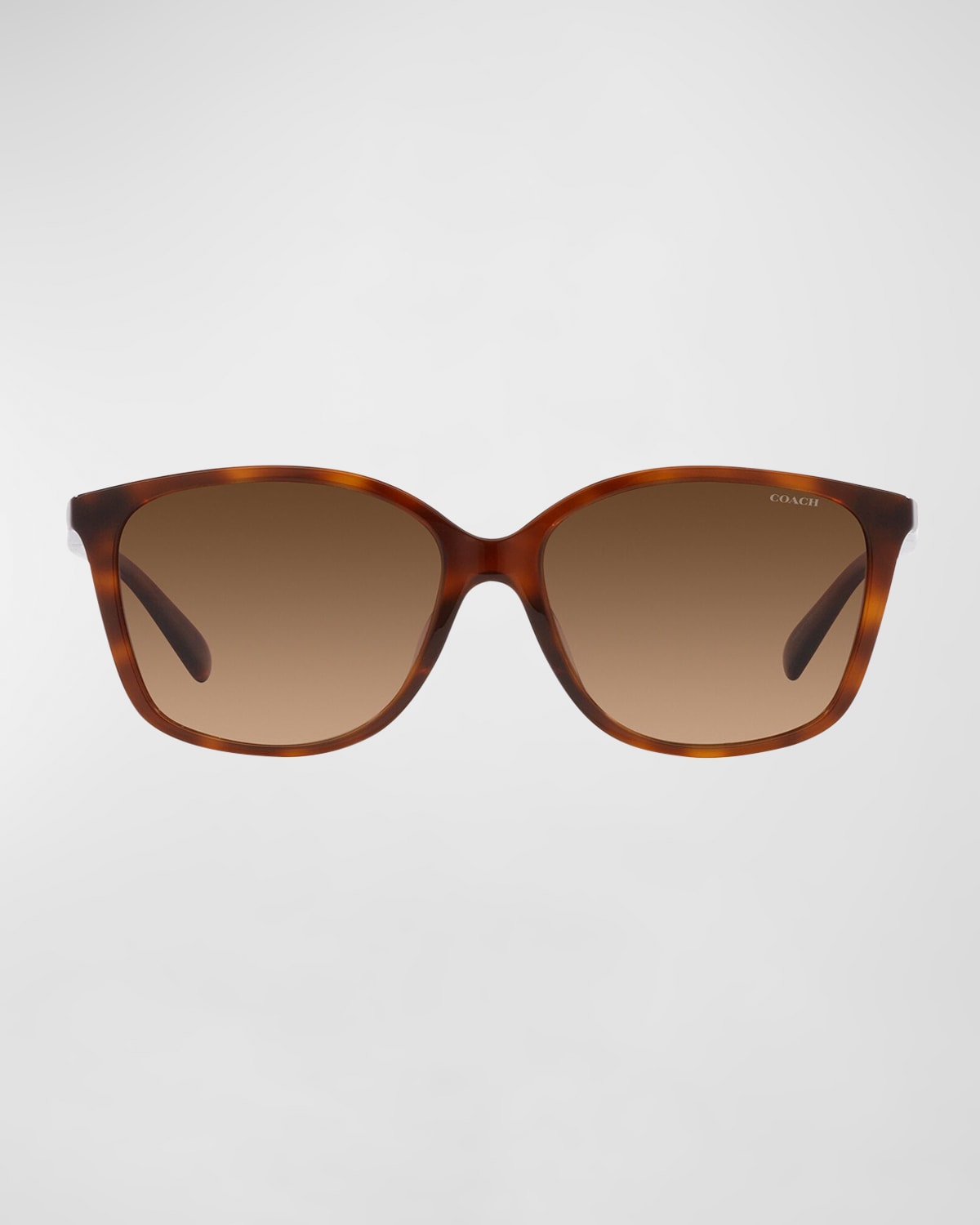 Coach Gradient Square Acetate Sunglasses In Brown Tort