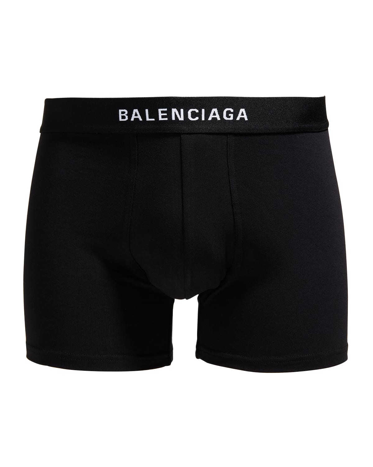 Balenciaga Men's Cotton-Stretch Logo Boxer Briefs