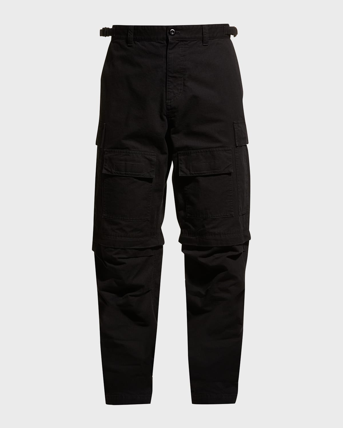 Balenciaga Men's Straight-leg Cargo Pants In 1000 Black