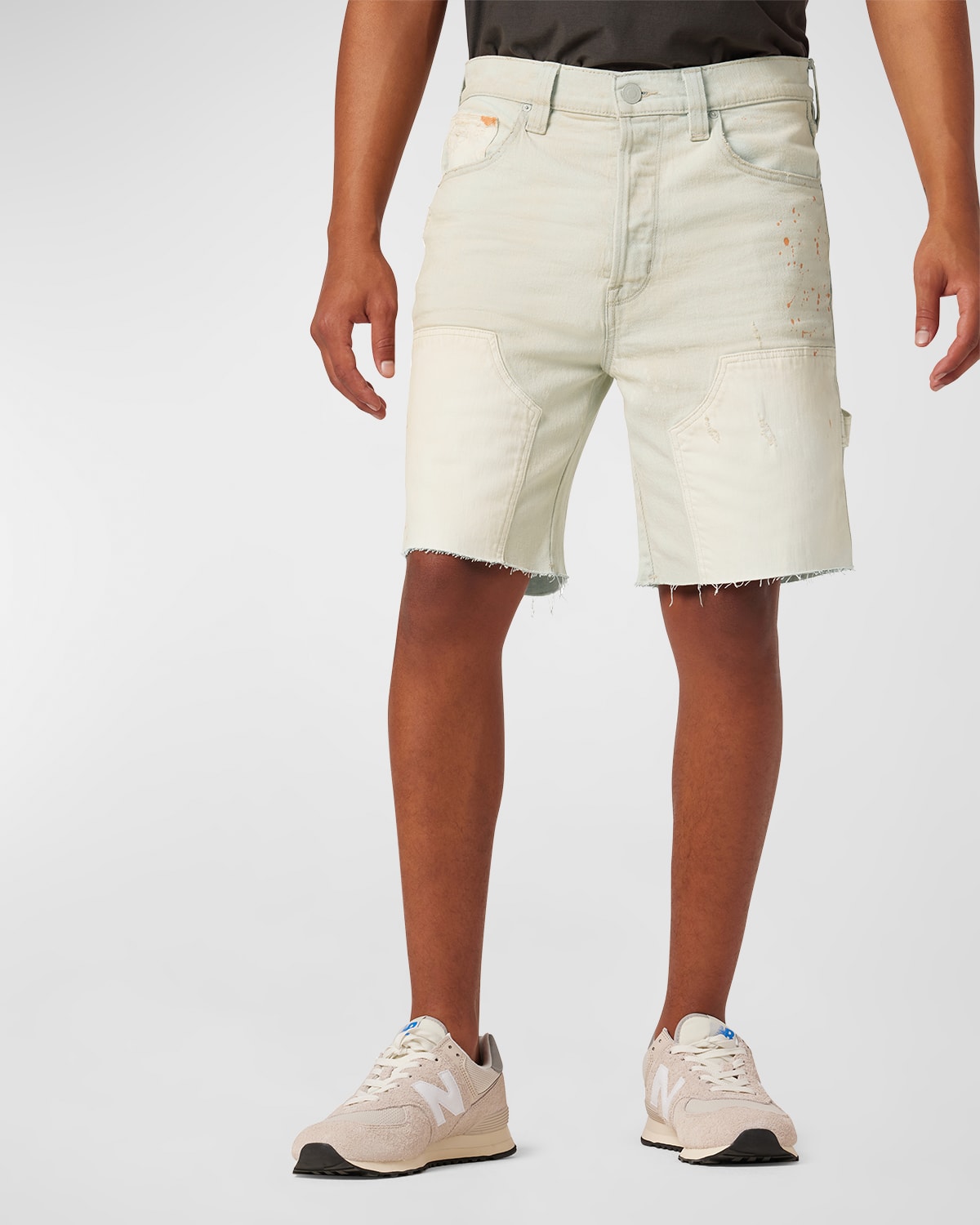Hudson Men's Splatter-Effect Carpenter Shorts