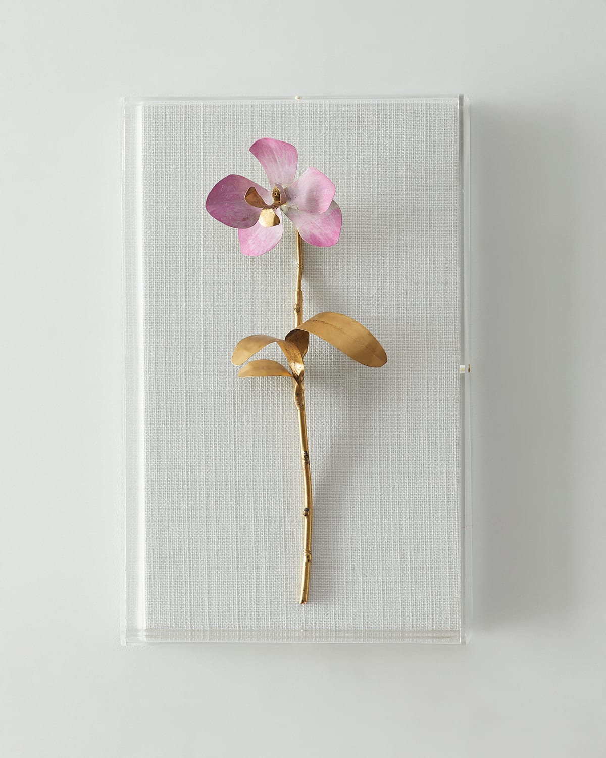 "Gilded and Painted Orchid Study 6" Wall Decor
