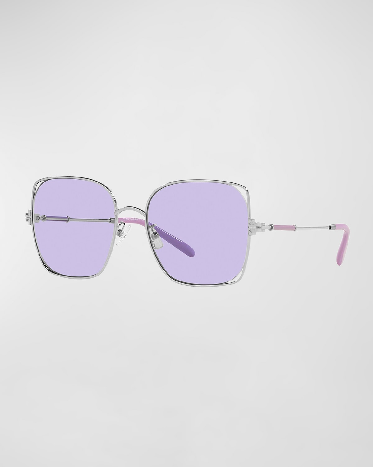 TORY BURCH CUT-OUT METAL & PLASTIC BUTTERFLY SUNGLASSES