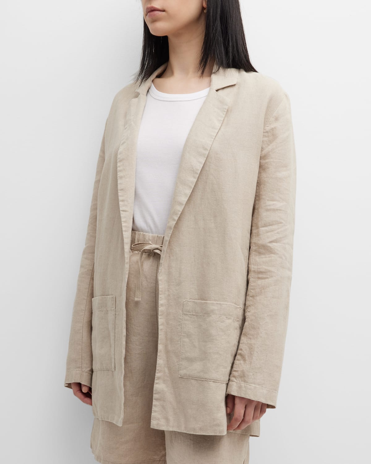 Eileen fisher organic linen jacket on sale