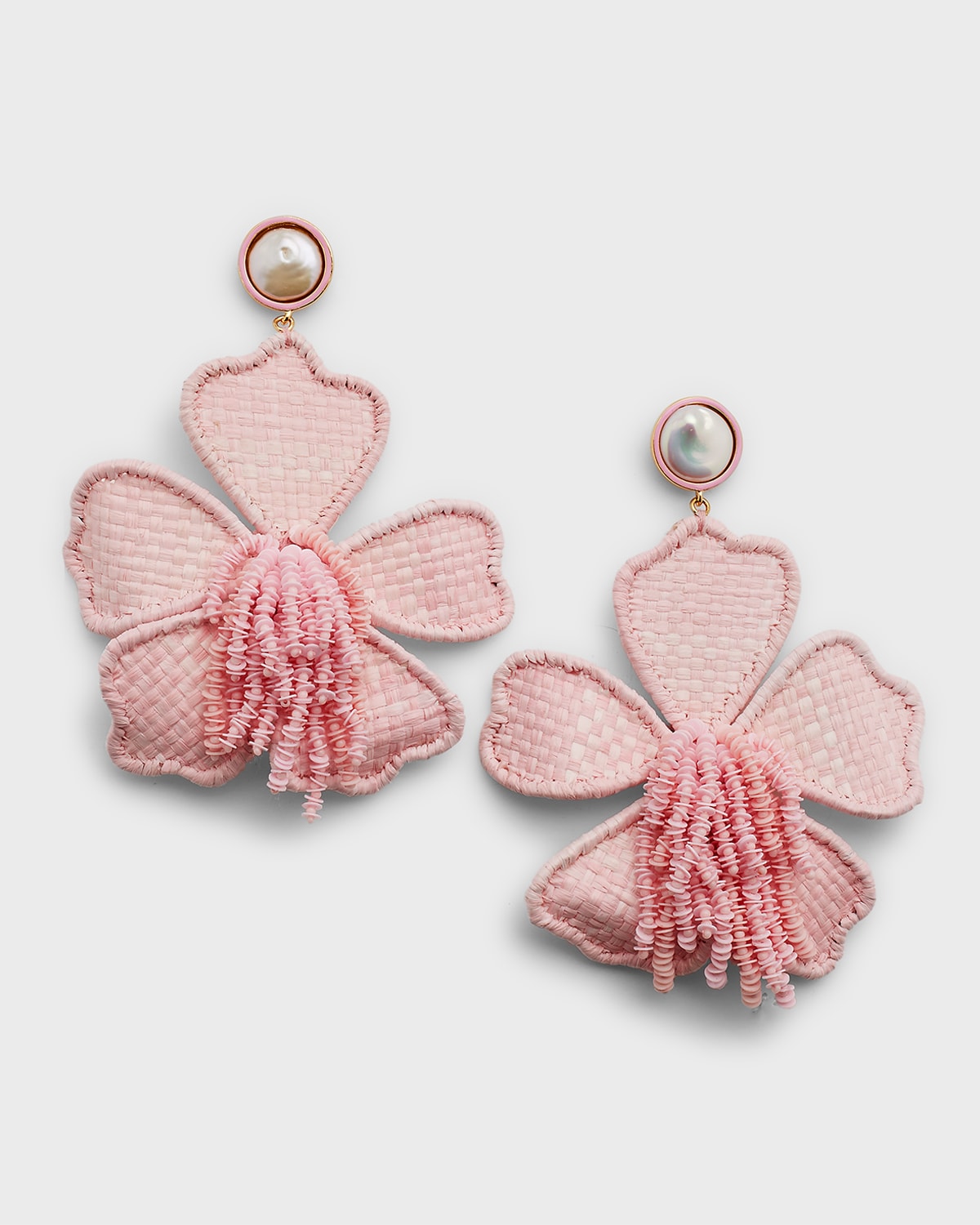 Mignonne Gavigan Donatella Floral Lux Earrings In Pink