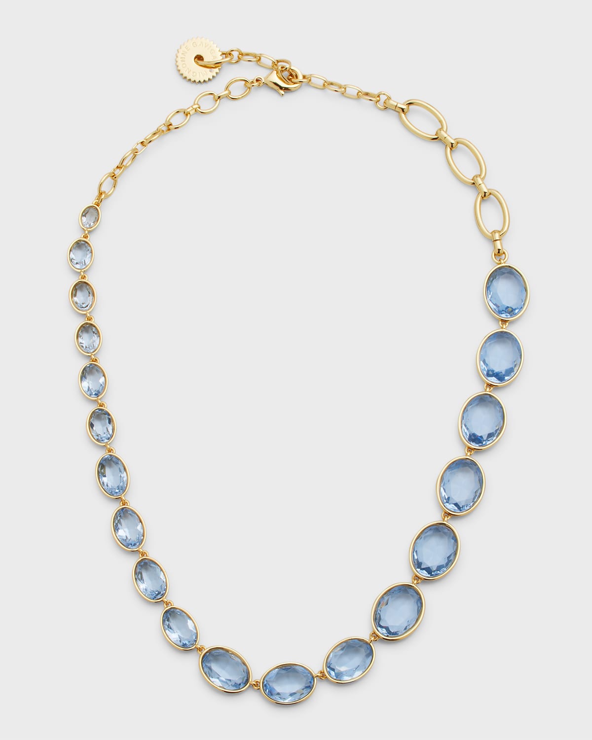Mignonne Gavigan Maria Lu Pearl And Cubic Zirconia Chain Necklace In Blue