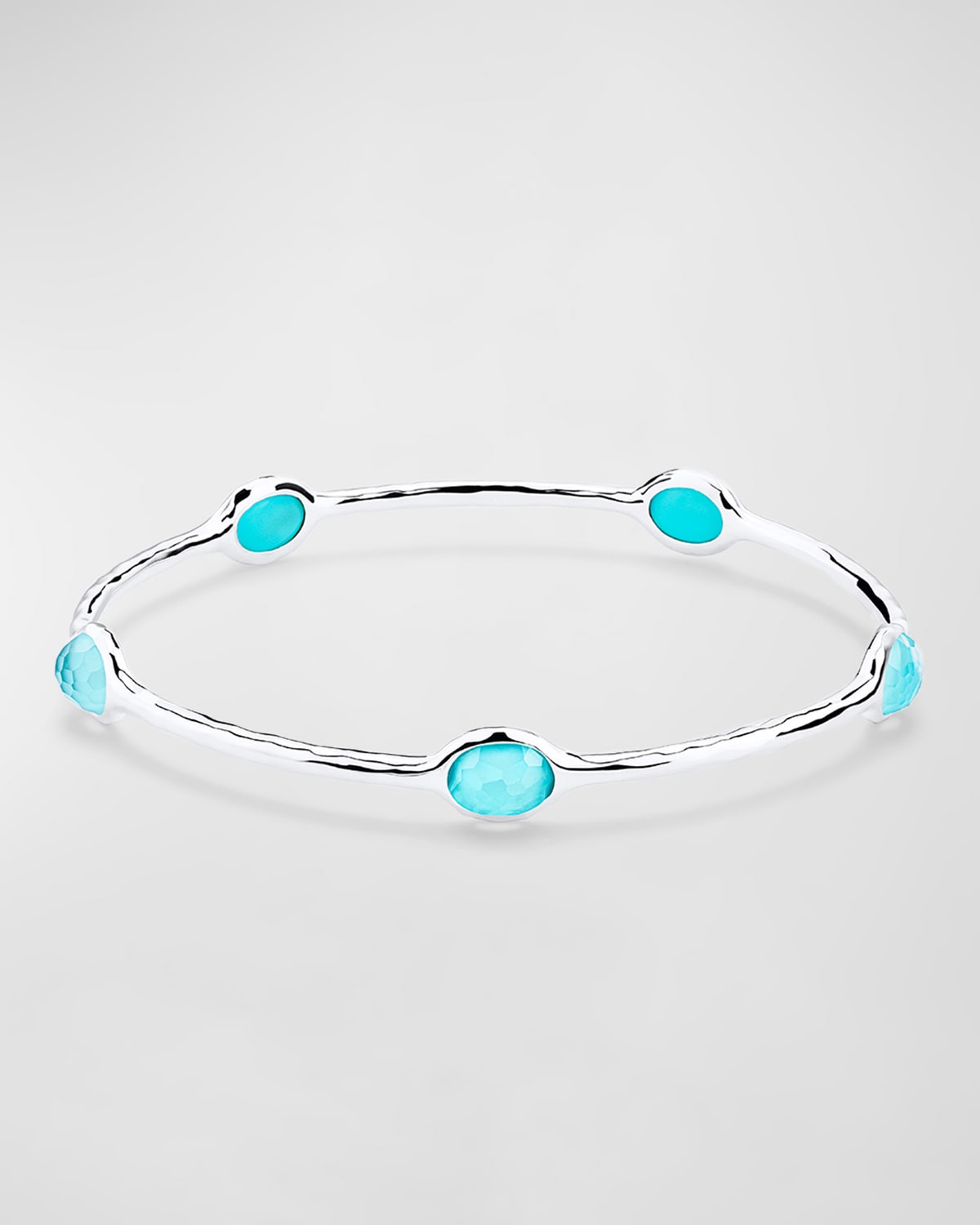 IPPOLITA ROCK CANDY 5-STONE BANGLE BRACELET IN TURQUOISE DOUBLET