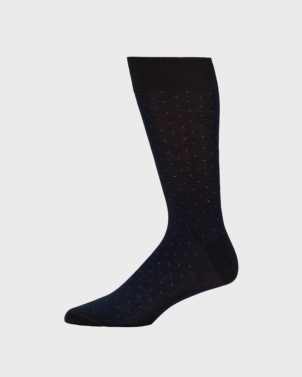Men's Cotton Pindot Mid-Calf Socks
