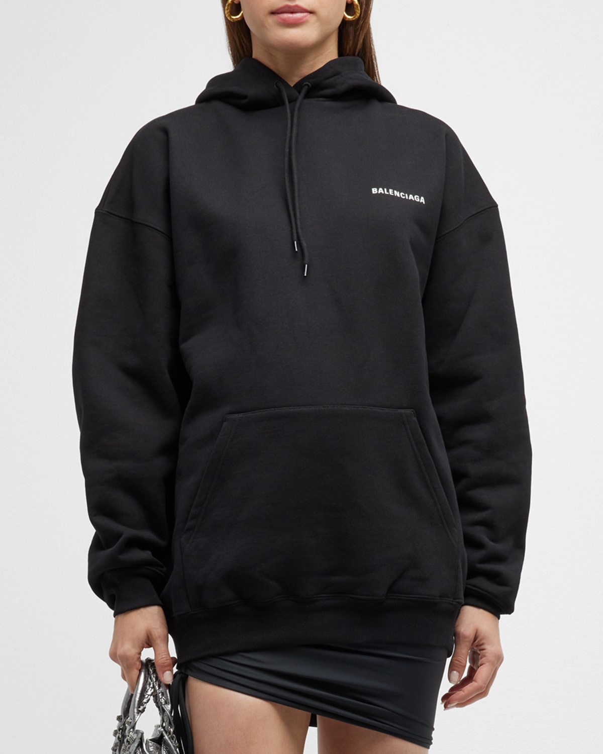 Balenciaga hoodie small hotsell logo