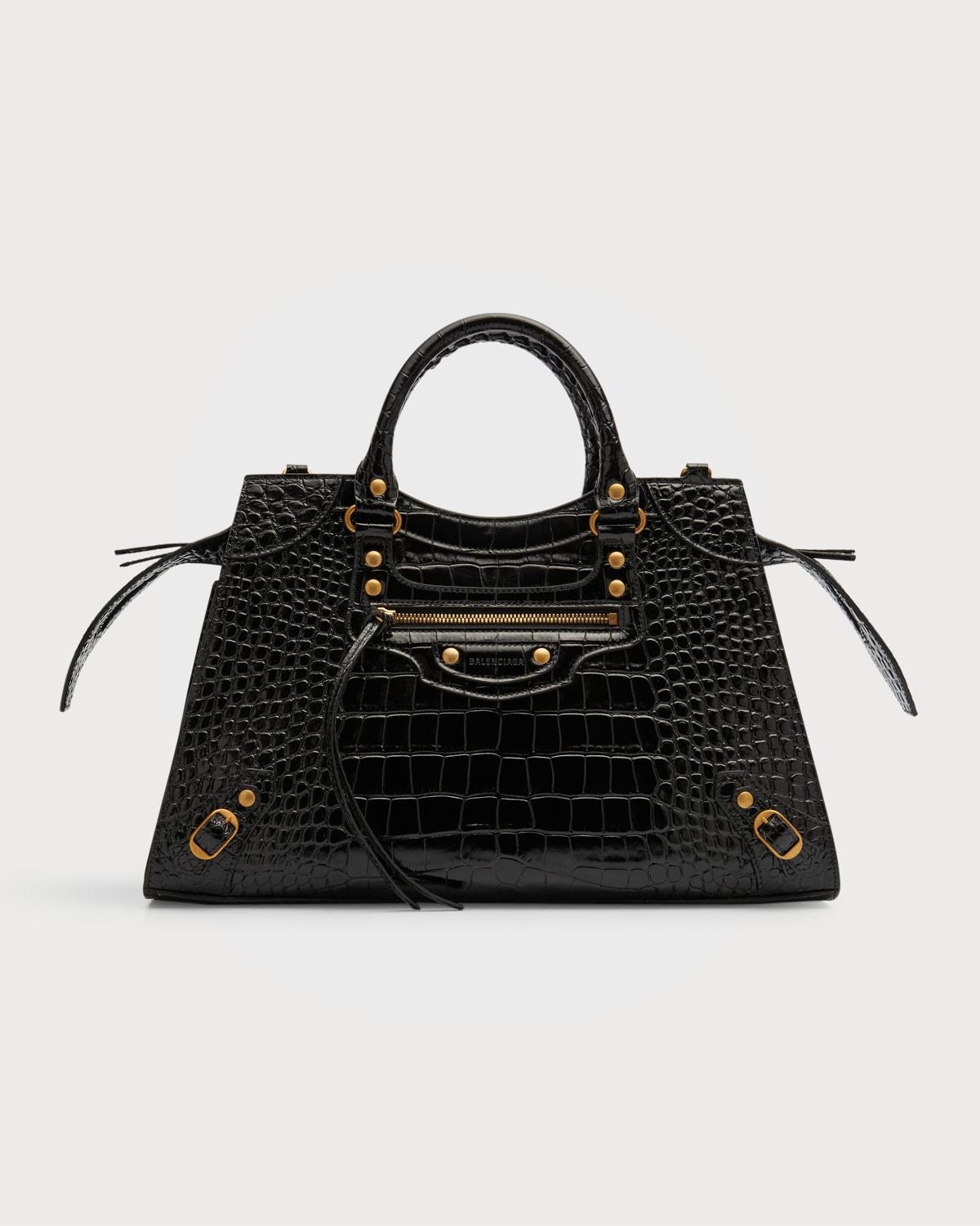 Balenciaga Neo Classic City Mock-croc Satchel Bag
