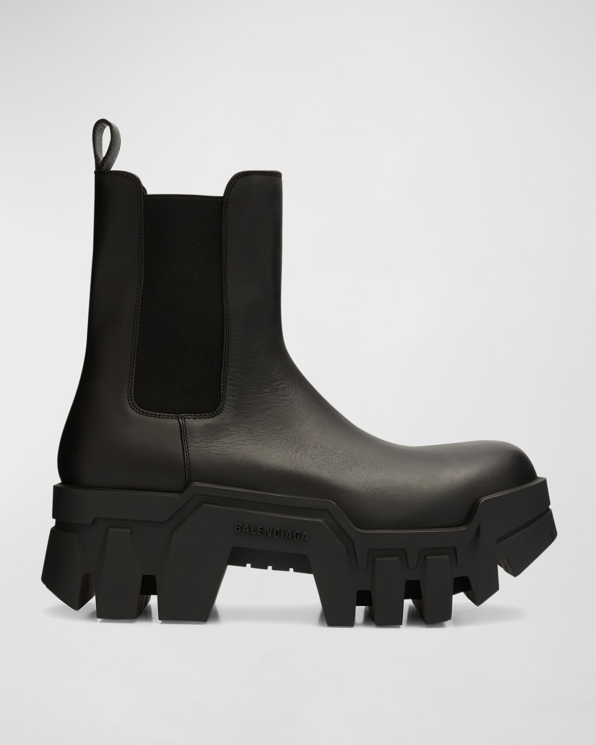 Shop Balenciaga Men's Bulldozer Chelsea Boots In 1000 Black