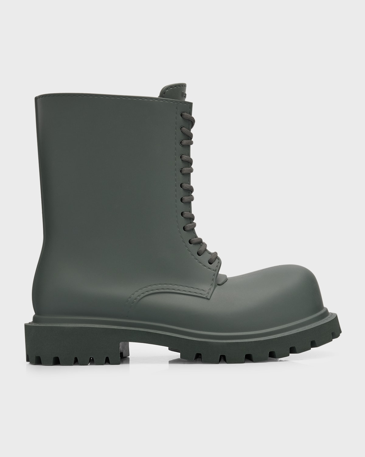 BALENCIAGA MEN'S OVERSIZED LEATHER ARMY BOOTS