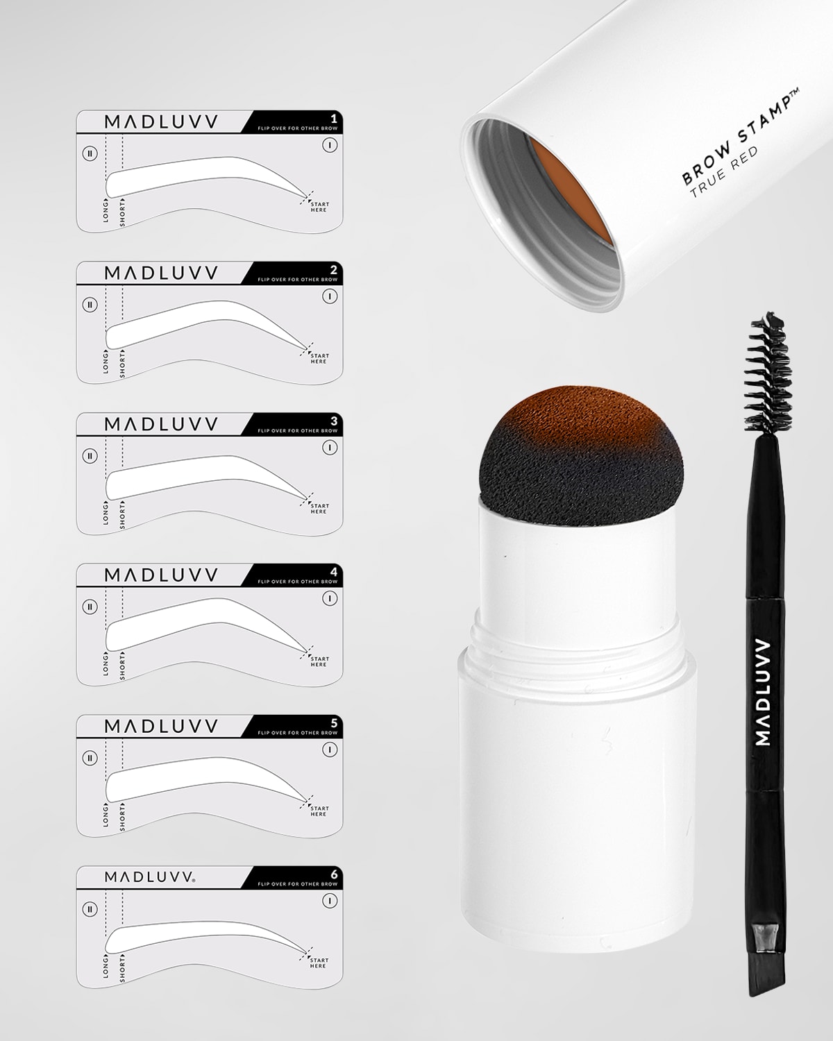Madluvv Brow Stamp Kit In True Red
