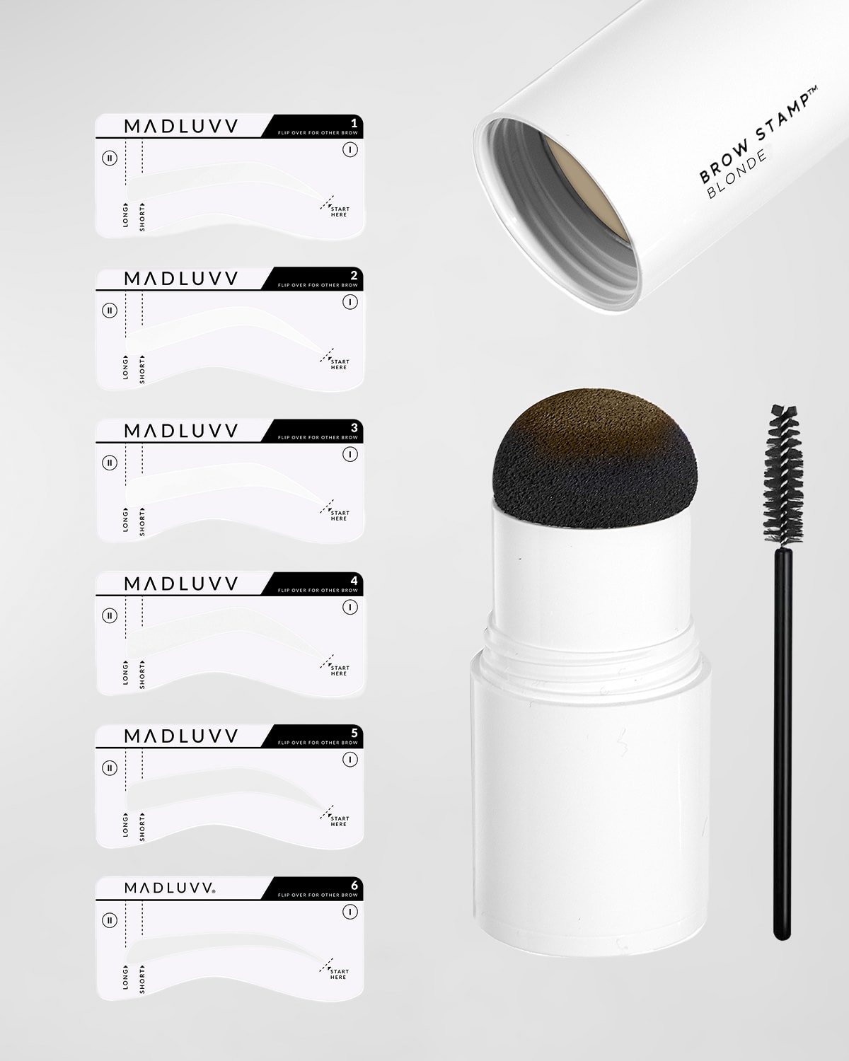 Shop Madluvv Brow Stamp Kit In Blonde