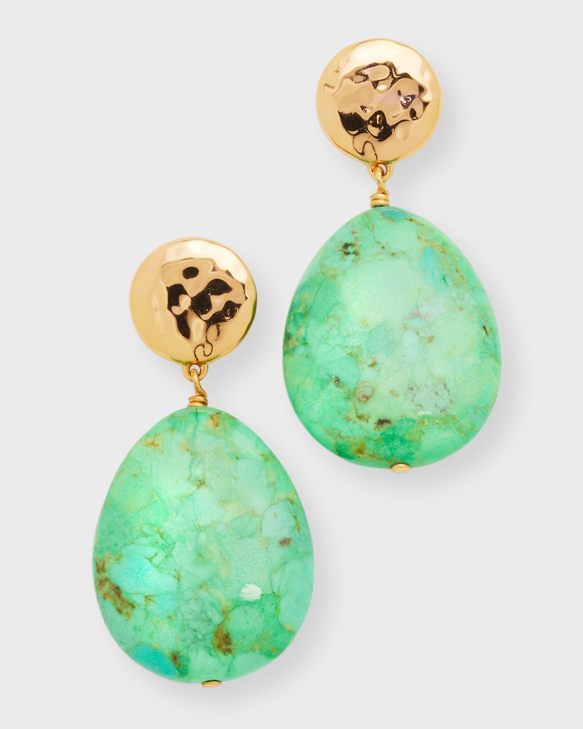 NEST Jewelry Green Turquoise Teardrop Earrings