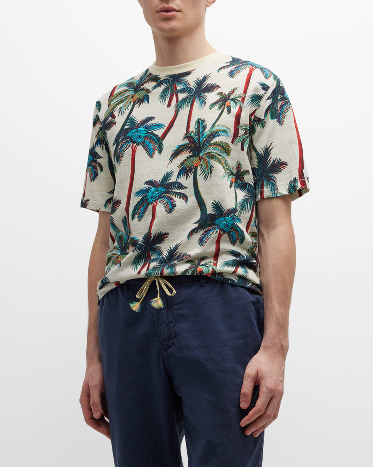 Men's Palm-Print Crew T-Shirt