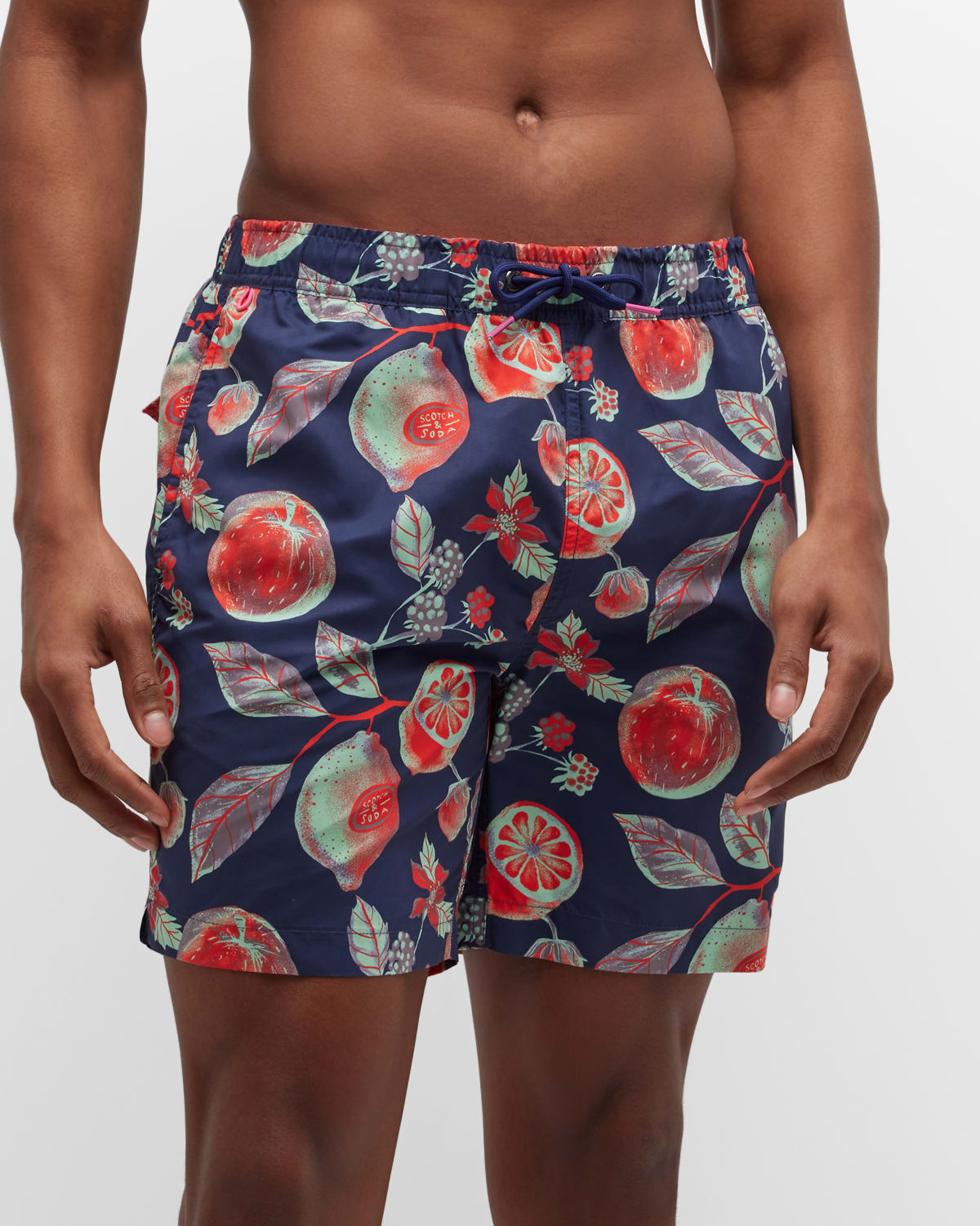 Men's Fruit-Print Swim Shorts