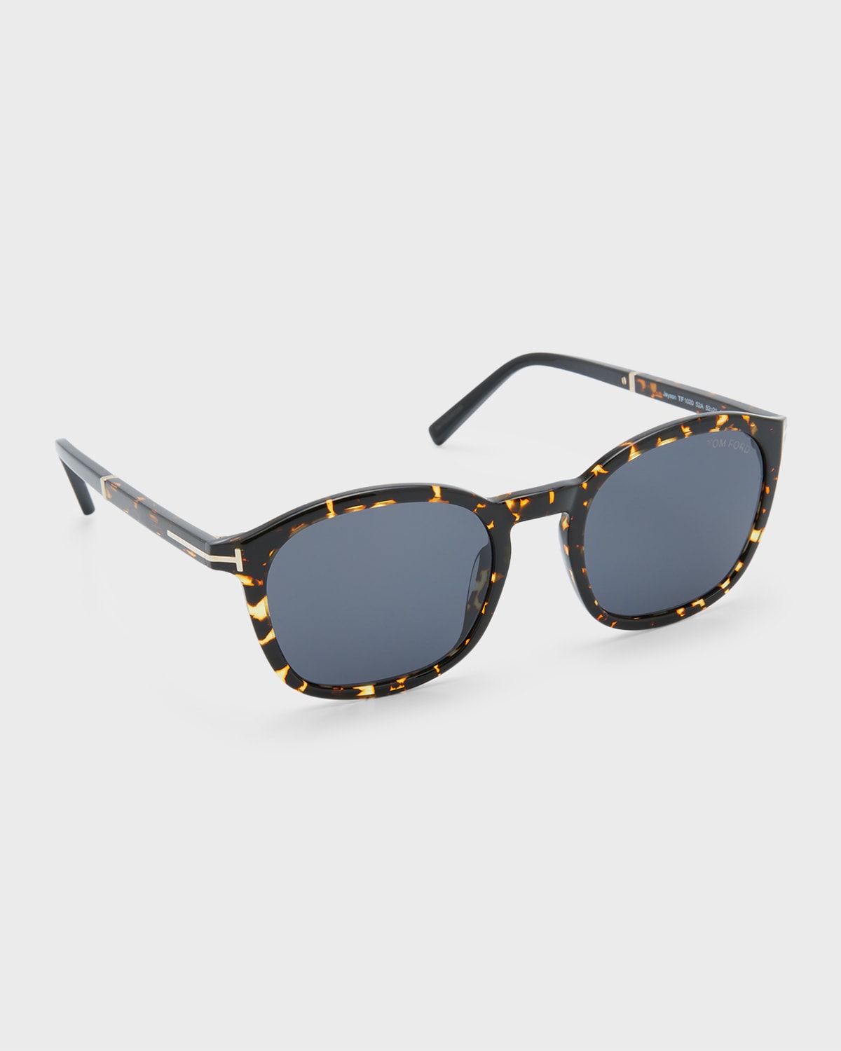 Shop Tom Ford Men's Jayson Acetate Square Sunglasses In Grey