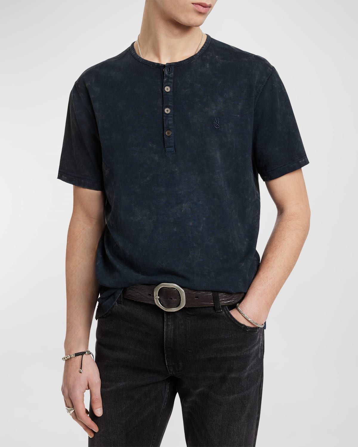 Men's Ethan Henley Cotton Shirt