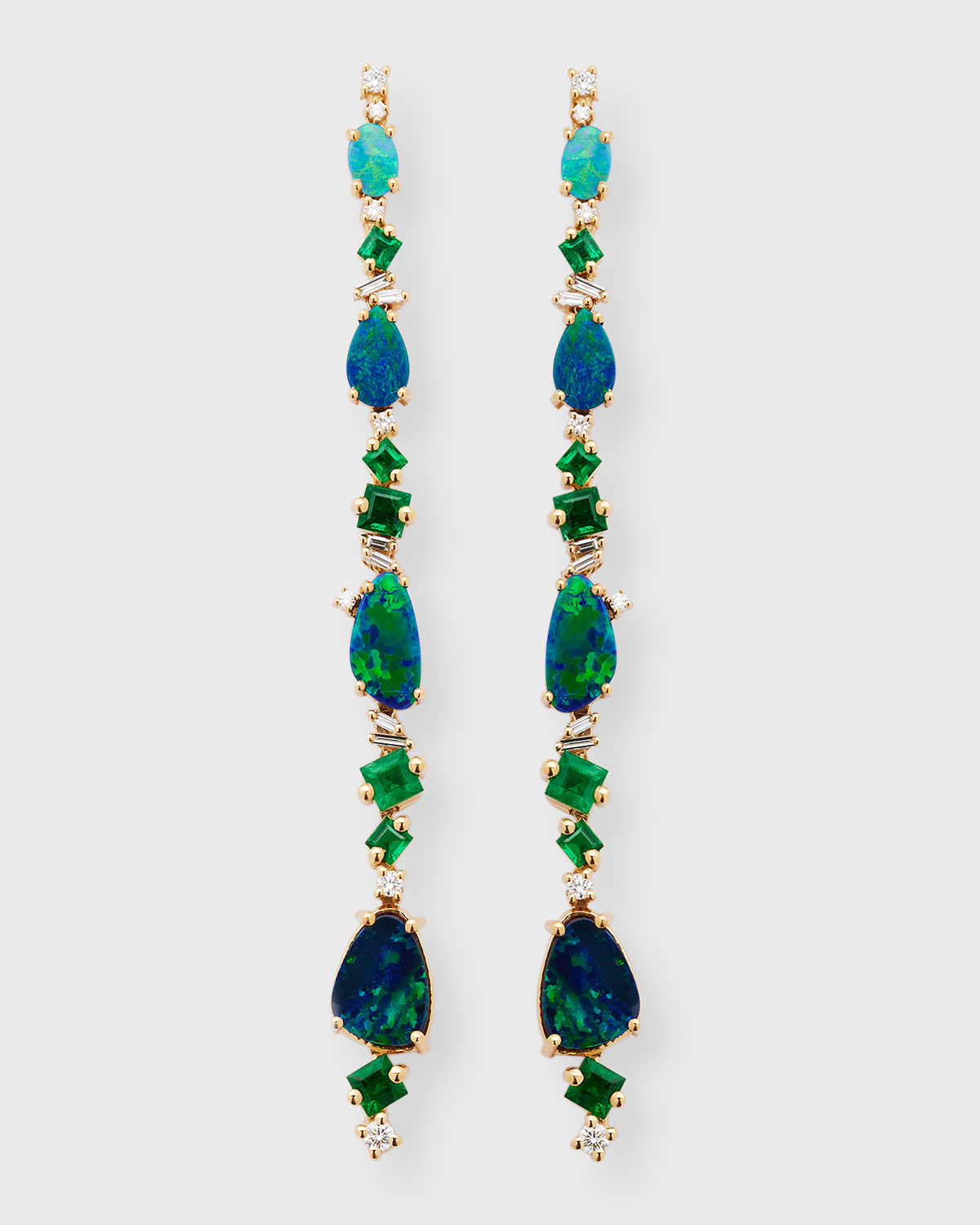 Kalan By Suzanne Kalan 18k Yellow Gold Diamond Emerald And Opal